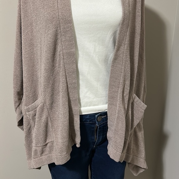 BAREFOOT DREAMS CozyChic ultra Lite Cardigan Grey Skies One Size - Picture 5 of 12